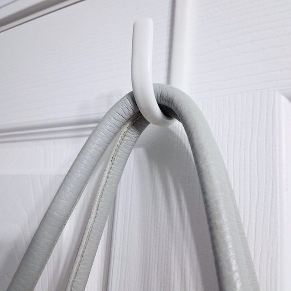 Berge Italian Leather Bag Tote Shouler Powder Blue - Picture 17 of 17